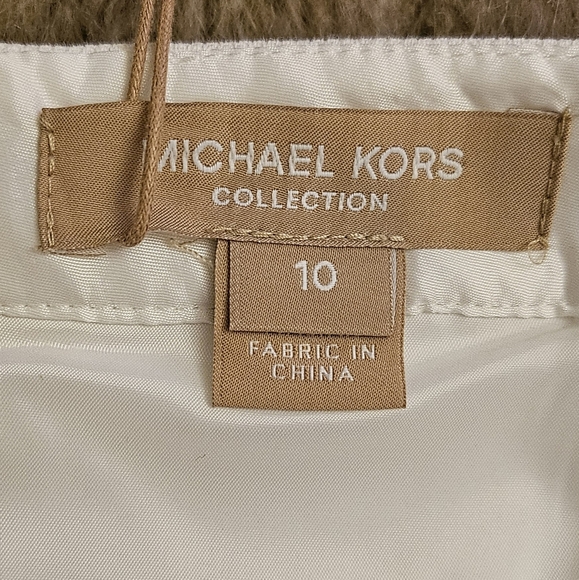 NEW tags Michael Kors COLLECTION RUNWAY skirt with grommets and large beads - Picture 11 of 14